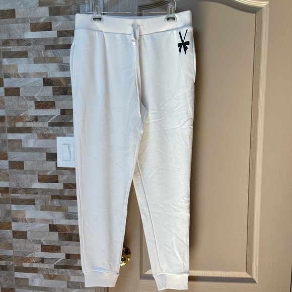 SOLD Victoria Secret cotton blend drawstring sweat pants Sz M - Picture 2 of 8